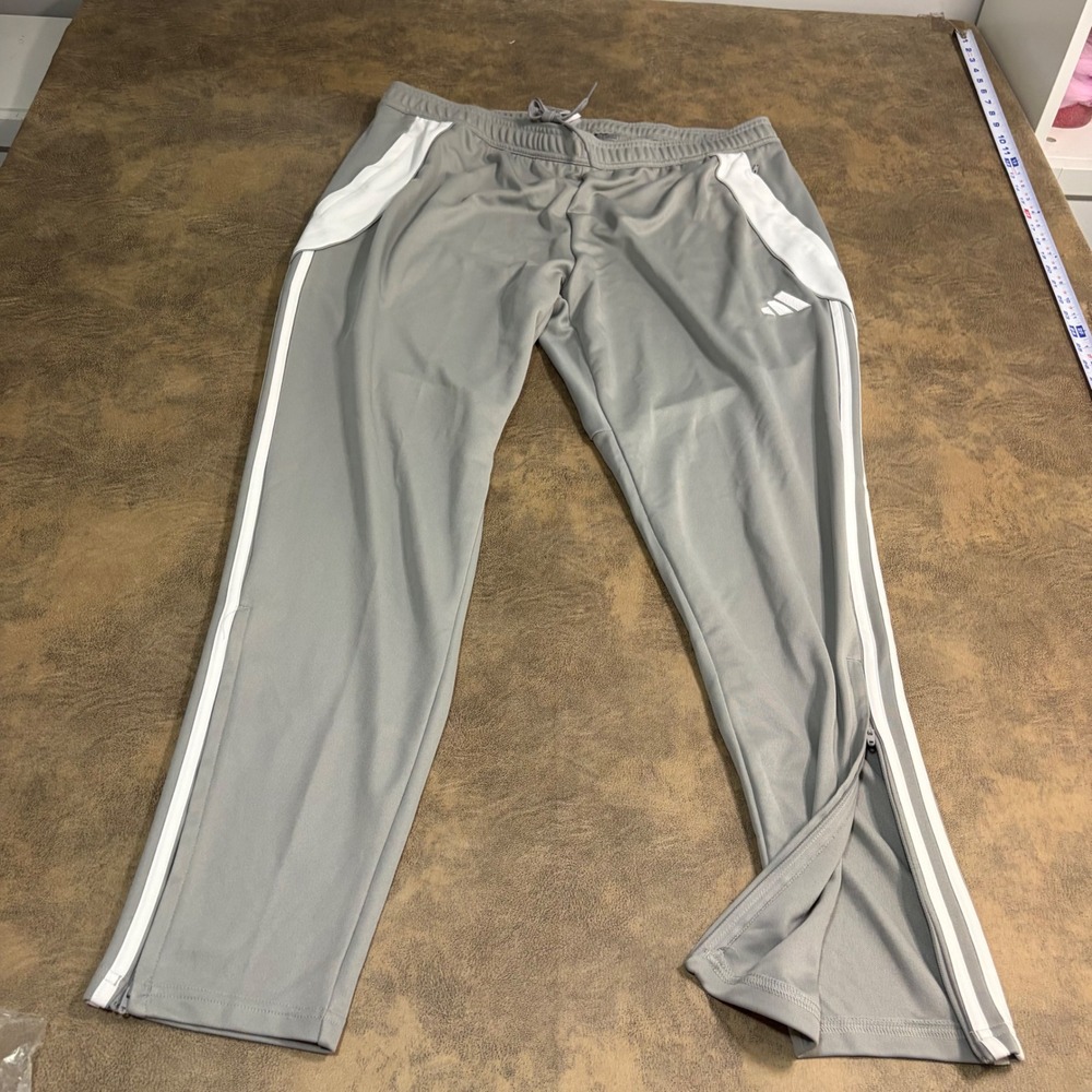 Adidas Tiro 24 Training Pants Mens 2XL Grey White IV7274 Track Pants